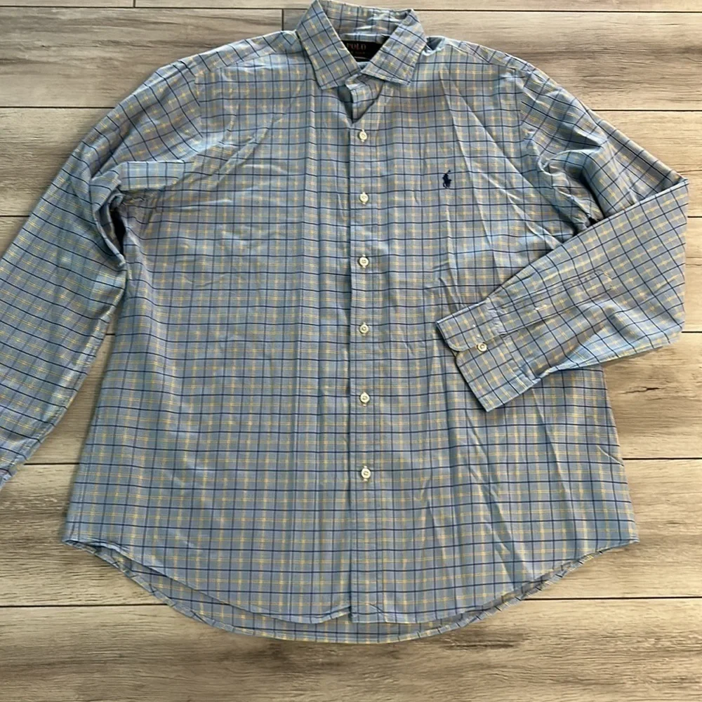 POLO Ralph Lauren classic fit 100% cotton stretch size large mens button down